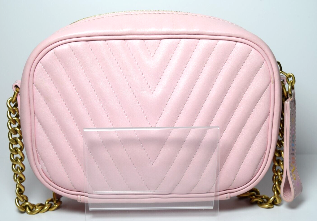 Louis Vuitton New Wave Camera Shoulder Bag Pink Quilted Leather #6