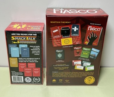Board & Card Game Bundle – Coup, Fiasco, Smack Talk Showdown, Slap ’N Sip – NEW #1