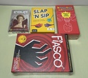 Board & Card Game Bundle – Coup, Fiasco, Smack Talk Showdown, Slap ’N Sip – NEW price