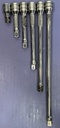 Snap On Tools NEW 206AFX 6pc 3/8" Drive Knurled Chrome Socket Extension Set USA used