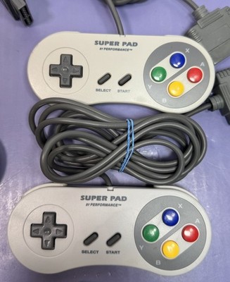 Super Nintendo NES SNS-001 Control Deck Console with controlers and games #5