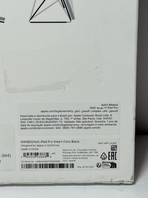 Apple iPad Air 11" M3 128GB, Purple ‎MCA04LL/A -Open Box +Apple Smart Folio -New #3