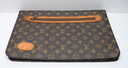 Louis Vuitton Monogram Briefcase Document Folding Portfolio Clutch Envelope used