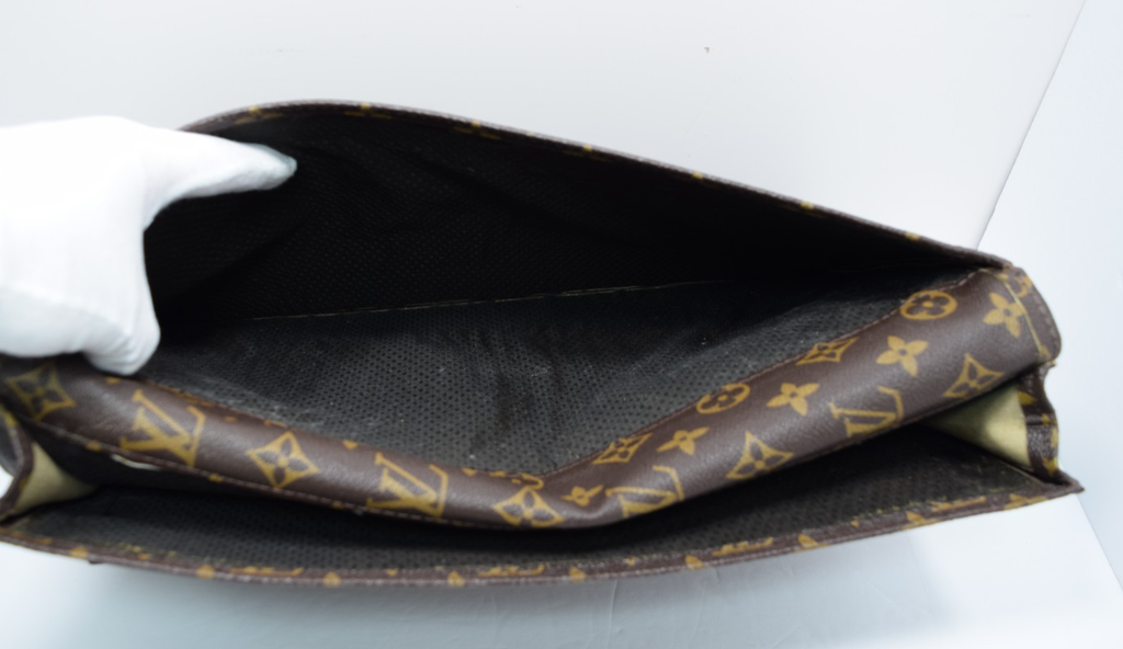 Louis Vuitton Monogram Briefcase Document Folding Portfolio Clutch Envelope #11