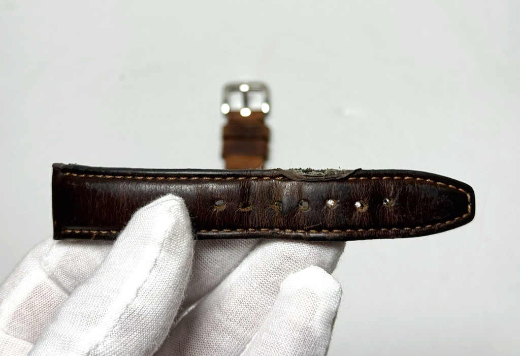 Shinola The Runwell 41mm Silver Steel Case Blue Dial Brown Leather Band #9