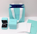 Tiffany & Co Aria Diamond Eternity Band Ring 18K Platinum w/ Box & Papers used