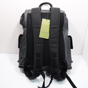 GUCCI 495563 GG Supreme Canvas Backpack Black Leather Trim Men's Bag cost