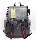 GUCCI 495563 GG Supreme Canvas Backpack Black Leather Trim Men's Bag – photo-1