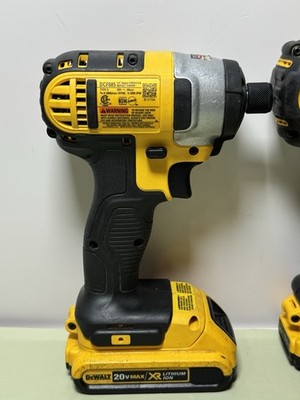 DeWalt DCF885 Impact Driver+DCD780 Drill Kit 20V MAX Cordless w/Charger & 2 Batt #2