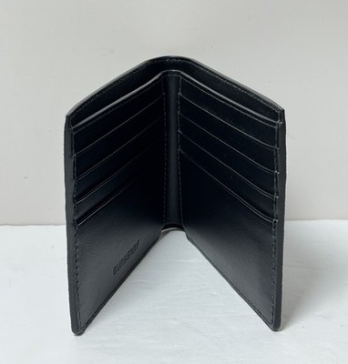 Burberry Men's Charcoal Check Bifold Wallet -New #3