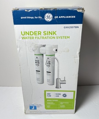 GE GXK255TBN Under Sink Dual Stage Water Filtration System with Faucet -New #2