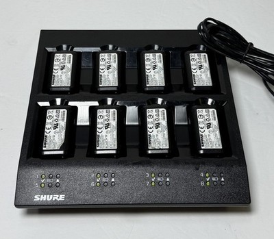 Shure SBC800 8 Bay Batt Charger w/ 8 SB900A Rechargeable Li-Ion Batt Pro Audio #1