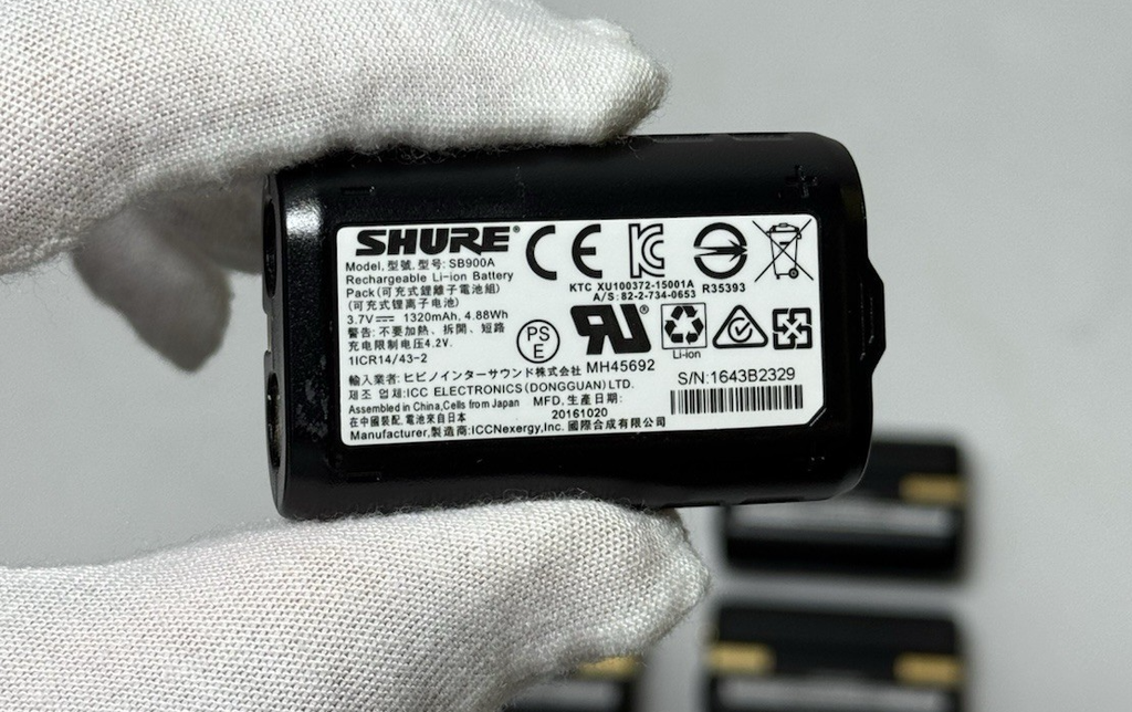 Shure SBC800 8 Bay Batt Charger w/ 8 SB900A Rechargeable Li-Ion Batt Pro Audio #5