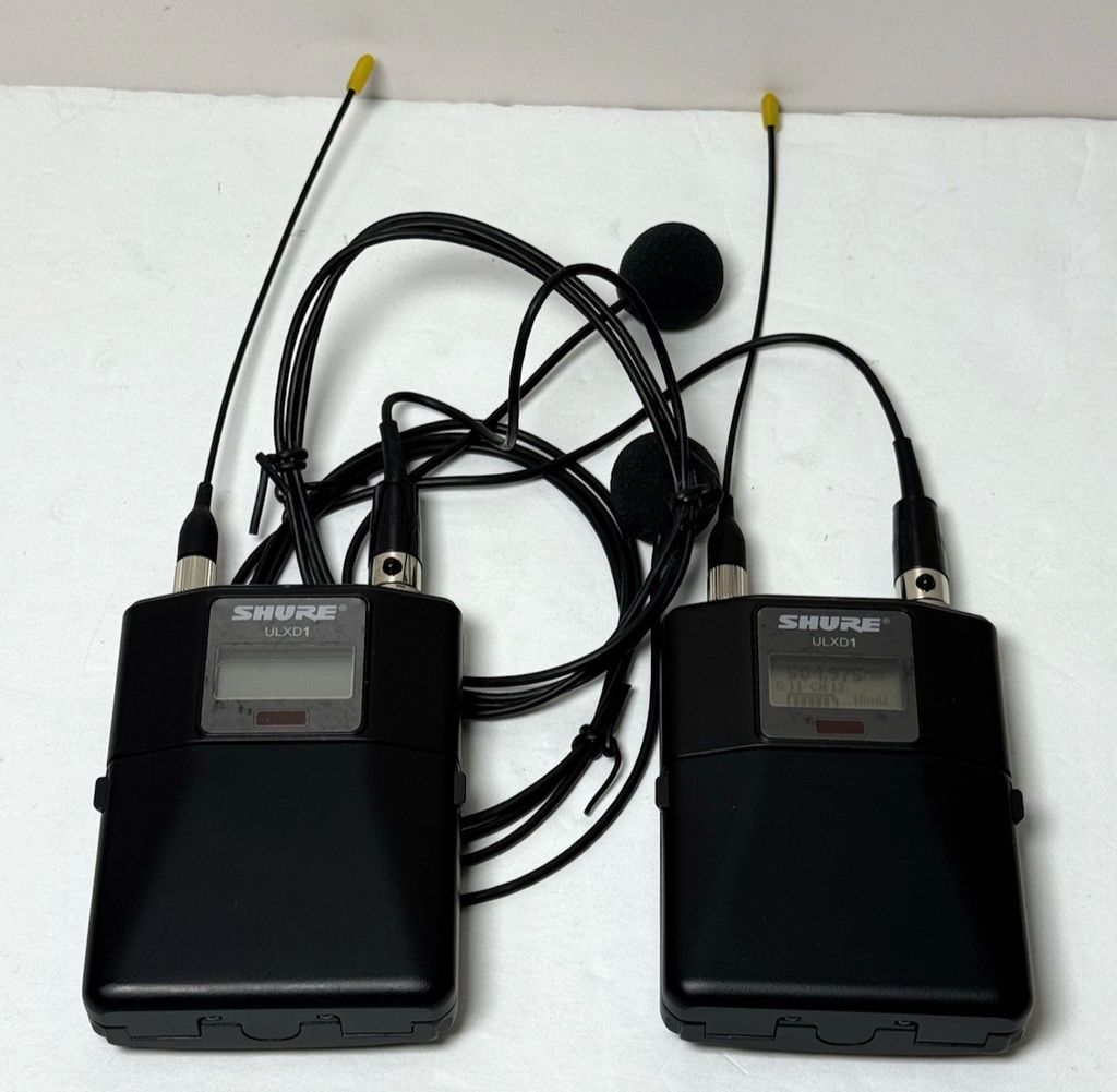 Shure ULXD1 G50 Wireless Bodypack Transmitter 470-534MHz Set of 2 w/ WL93 Mics #5