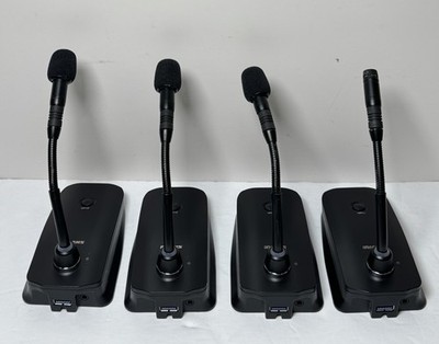 Shure MXW8 Z10 Microflex Wireless Desktop Base Microphones Set of 4 1920-1930MHz #1