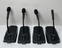 Shure MXW8 Z10 Microflex Wireless Desktop Base Microphones Set of 4 1920-1930MHz used