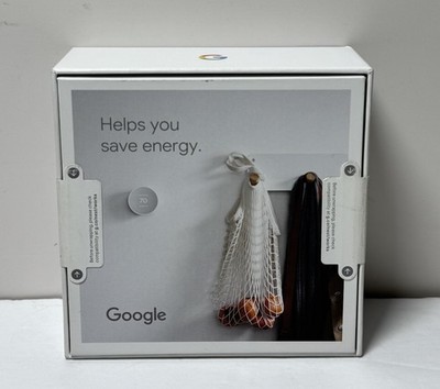 Google Nest Smart Thermostat, Snow - GA01334-US-New Sealed #1