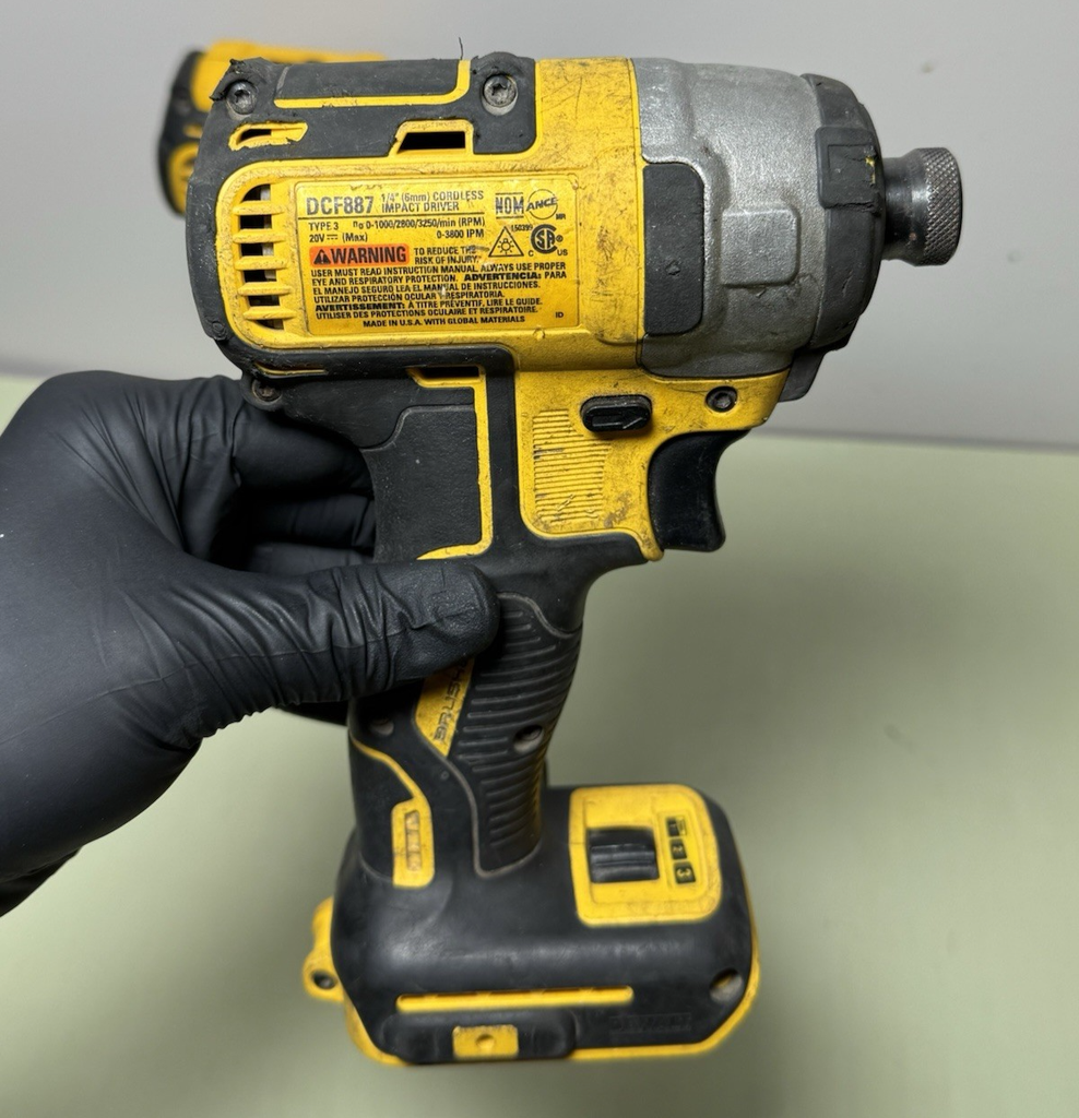 DeWalt 20V MAX XR Brushless Drill DCD791 & Impact Driver DCF887 w/Charger+Batter #3