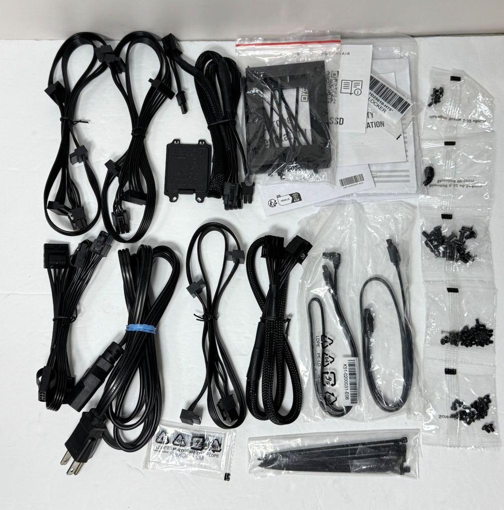 NZXT H7 Flow Case Accessories Kit Cables Screws SATA Brackets Zip Ties PSU Parts #1