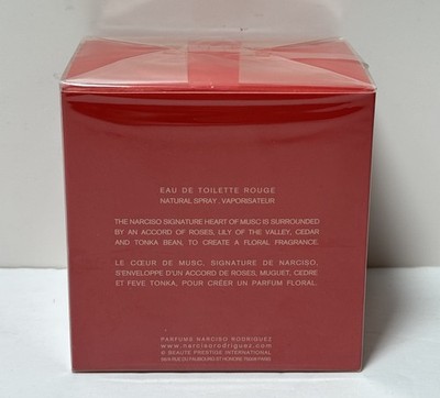 Narciso By Narciso Rodriguez Eau De Toilette Rouge For Women 3oz - New Sealed #1