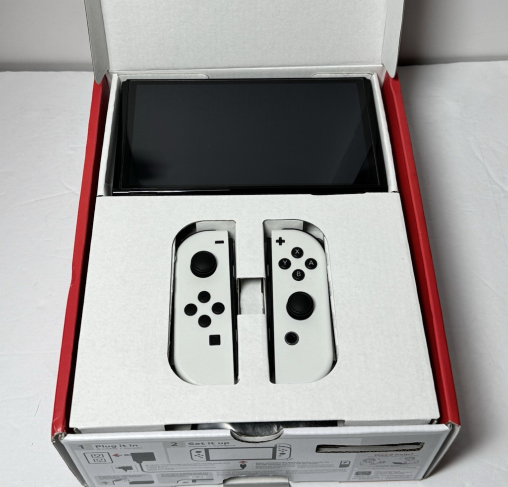 Nintendo Switch OLED Model HEG-001 Handheld Console - 64GB White - Mint #4