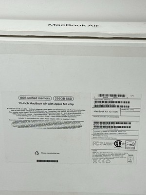 Apple MacBook Air 13" 2024 M3 8GB RAM 256GB SSD Midnight batt-100%+Apple Care #4