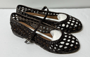 Margaux Woven Demi Jane Leather Flats Espresso Brown 39 (US 8.5-9) w/ Box used