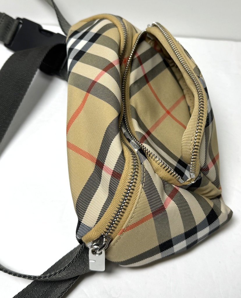 Burberry Small Check Belt Bag in Sand beige 8106714-NWT #7