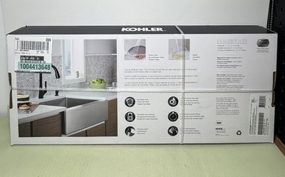 KOHLER Elmbrook Matte Black Pull-Down Sprayer Kitchen Faucet R22968-SD-BL - NEW #1