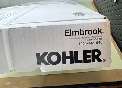 KOHLER Elmbrook Matte Black Pull-Down Sprayer Kitchen Faucet R22968-SD-BL - NEW #2