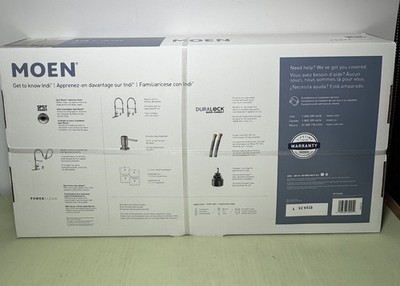 NEW Moen 87194SRS Indi Stainless 1-Handle High Arc Pulldown kitchen Faucet #1