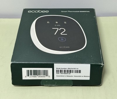 Ecobee Smart Thermostat Essential Learning Programmable Thermostat-Open box #1