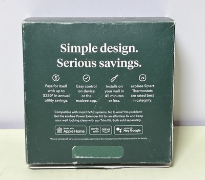Ecobee Smart Thermostat Essential Learning Programmable Thermostat-Open box #4
