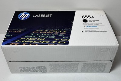 HP 655A (CF450A) Black Noir Ink Cartridge -New #3