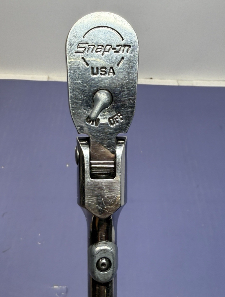 SNAP ON FHX80A 3/8 DRIVE DUAL 80 SOFT GRIP LOCKING FLEX HEAD RATCHET Red #3