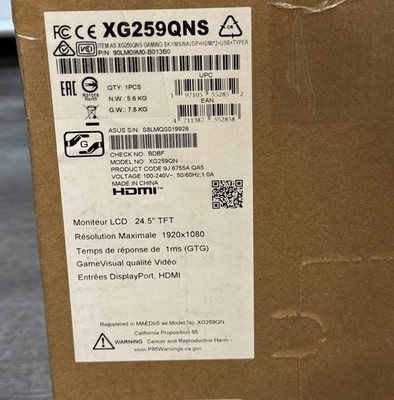 ASUS ROG Strix XG259QNS 25" Full HD 1080p 380 Hz Gaming Monitor -New Sealed #4