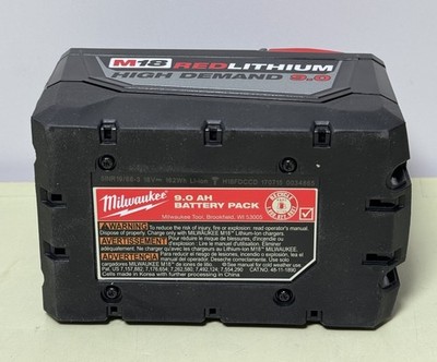 Milwaukee M18 Red Lithium HD9.0 Ah High Demand Battery 48-11-1890 Open Box #3