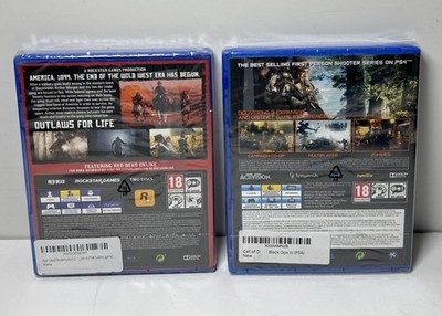 Red Dead Redemption 2+Call Of Duty Black OPS 3 Sony PlayStation 4-New Sealed #2