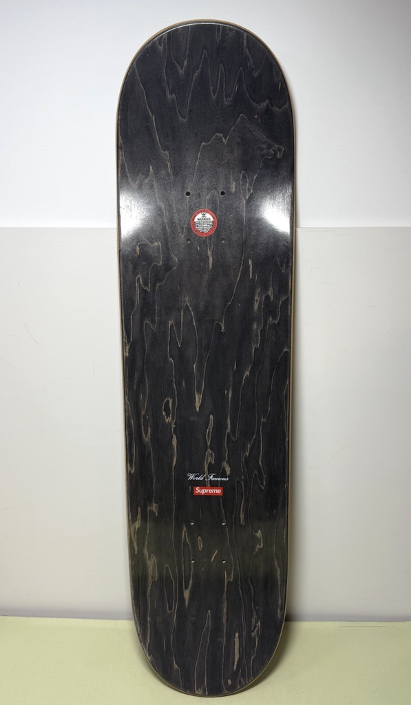 Supreme Bling Logo Skateboard Deck Gold FW21 Authentic Good Used Condition #1