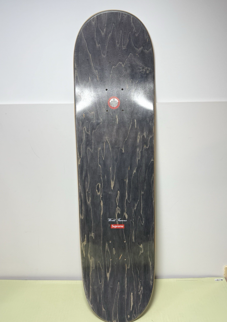 Supreme Bling Logo Skateboard Deck Gold FW21 Authentic Good Used Condition #2