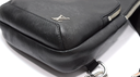 Louis Vuitton Avenue Sling Bag Taiga Black Leather Crossbody Auth LV used