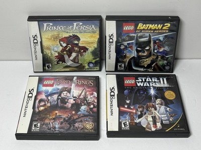 Nintendo DS Lite Black + 4 Games Bundle LEGO Series + Prince of Persia #1