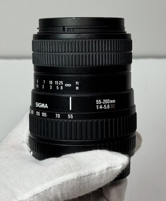 SIGMA 55-200mm f/4-5.6 DC Zoom for Canon EF With Caps #Japan #3