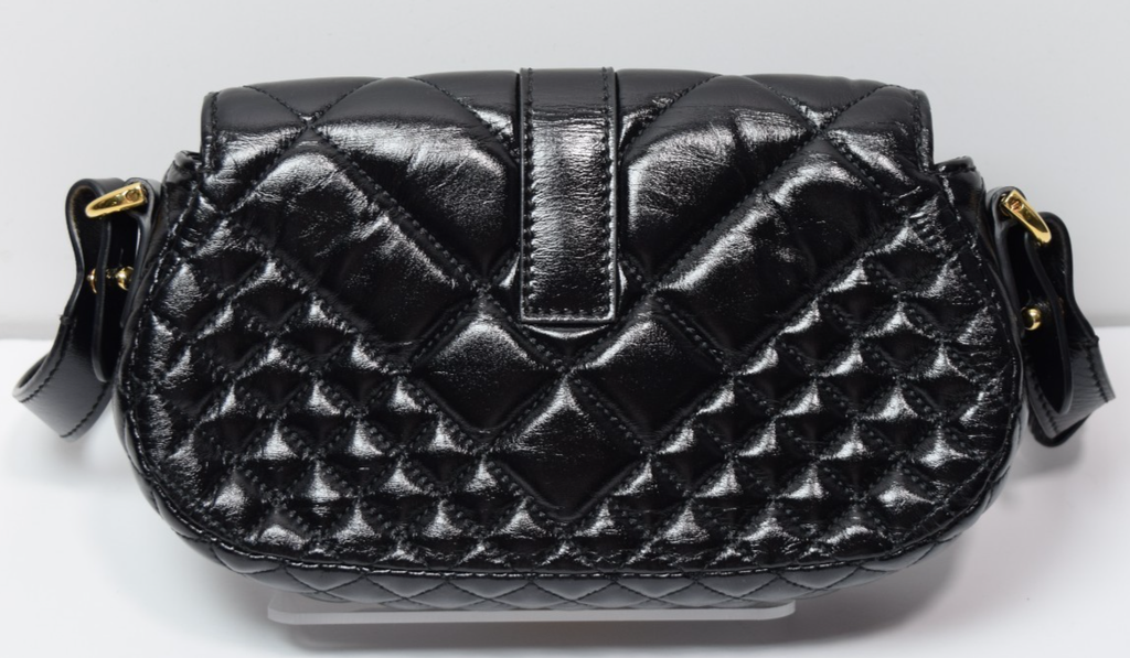 Versace Women's "Greca Goddess" Lamb Leather Gold Logo Mini Handbag Shoulder Bag #1