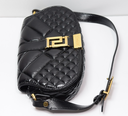 Versace Women's "Greca Goddess" Lamb Leather Gold Logo Mini Handbag Shoulder Bag cost