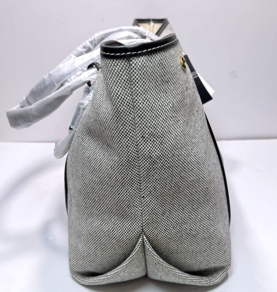 Lauren Ralph Lauren Emerie Canvas and Leather Extra Large Tote -Brand New #2