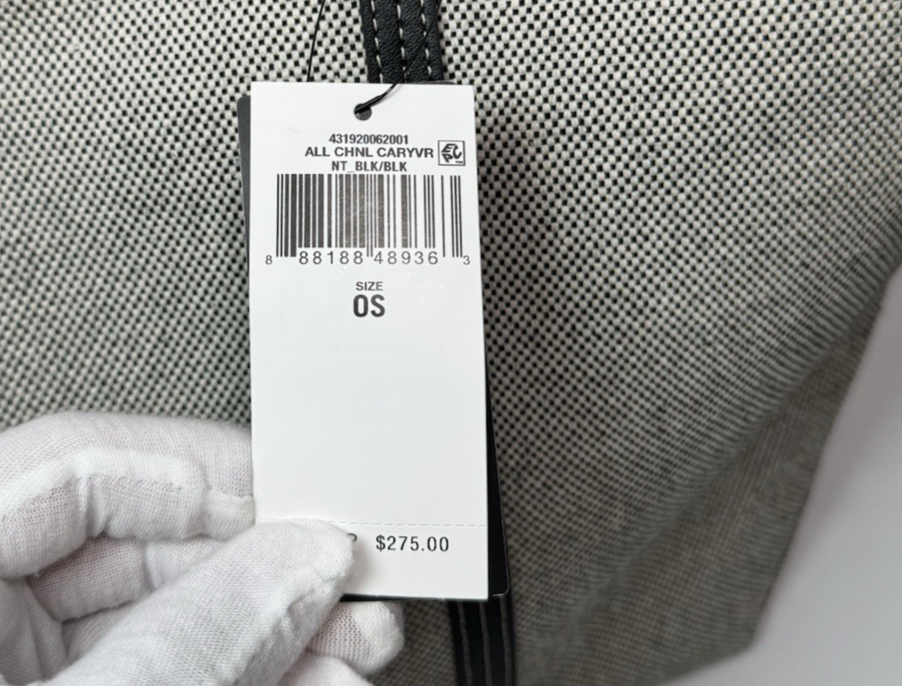 Lauren Ralph Lauren Emerie Canvas and Leather Extra Large Tote -Brand New #9