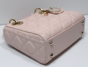 Christian Dior Lady Dior Mini Bag Pink Cannage Lambskin Gold Hardware with delivery