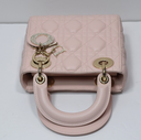 Christian Dior Lady Dior Mini Bag Pink Cannage Lambskin Gold Hardware in Boston, MA
