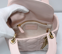 Christian Dior Lady Dior Mini Bag Pink Cannage Lambskin Gold Hardware – photo-3